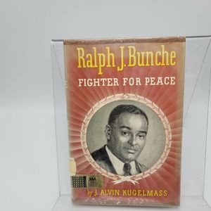 Ralph J. Bunche Fighter for Peace Kugelmass 1968 Hardcover Juvenile Biography